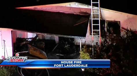 Family of 5 displaced following house blaze in Fort Lauderdale; cause under investigation